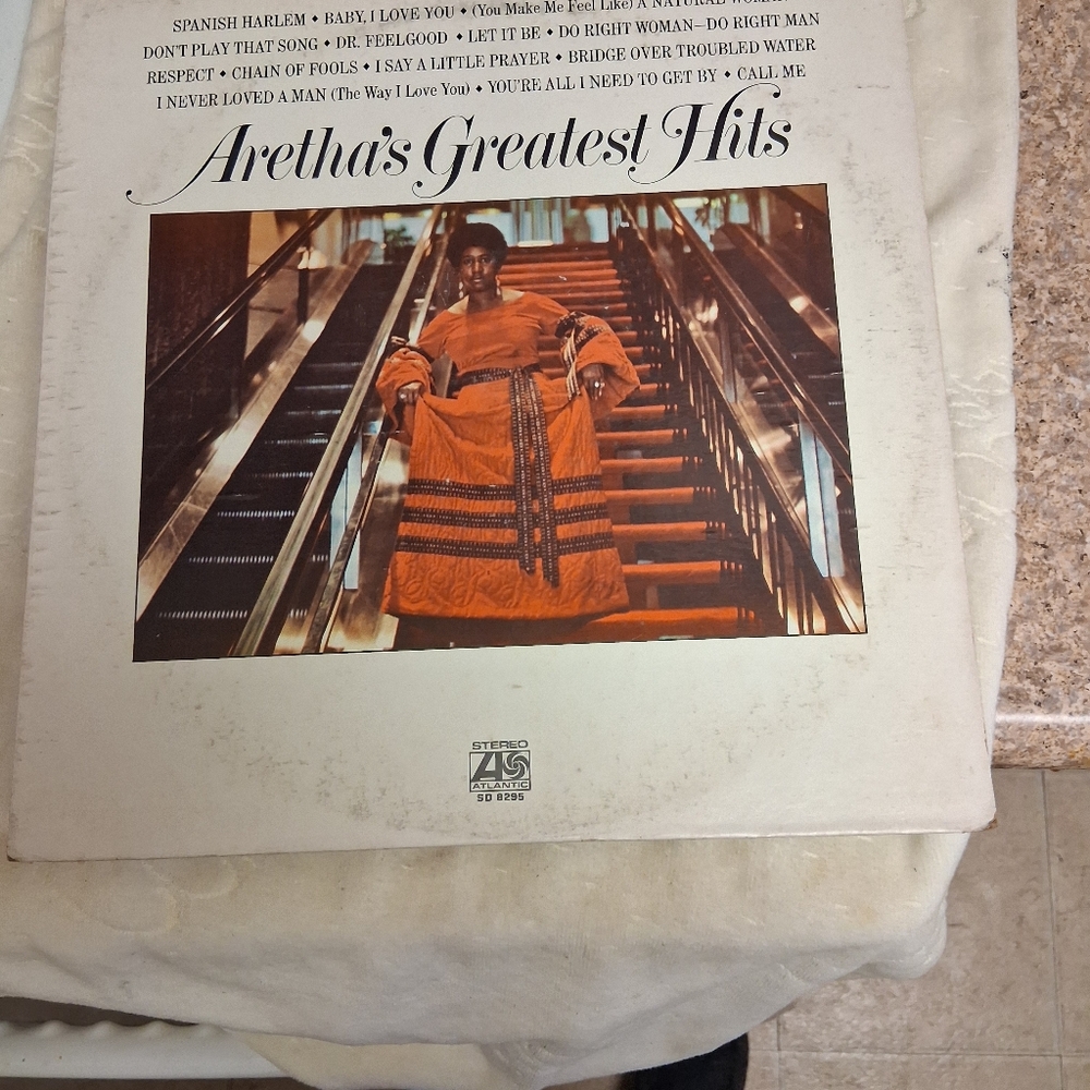 Aretha's Greatest Hits Vinyl Record LP SPANISH HARLEM, A NATURAL WOMAN, more